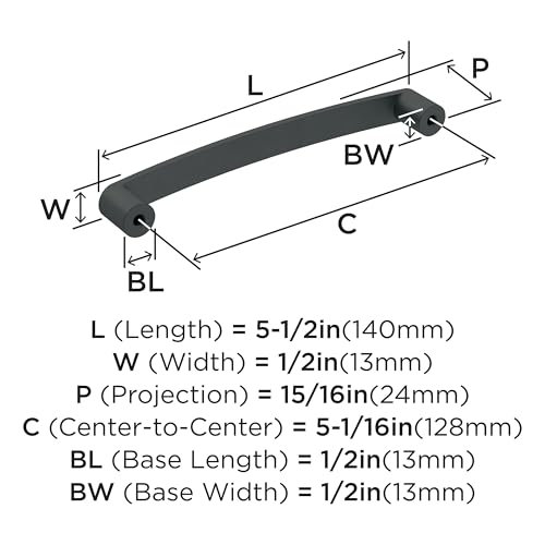Amerock 10 Pack 5-1/16" Rift Matte Black Drawer Pull by Amerock - Used condition - Image 4