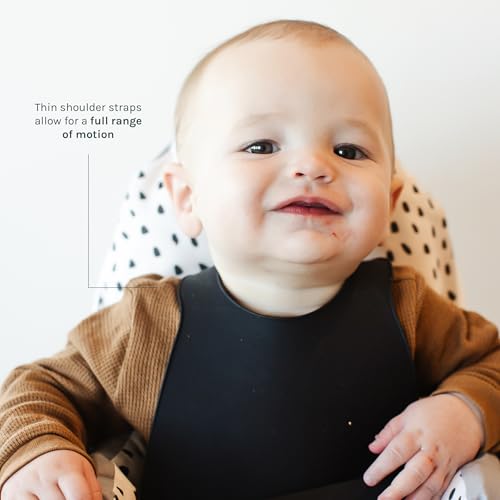 Yeah Baby Goods Silicone Baby Bib for Unrestricted Movement – Waterproof, Adjustable Toddler Silicone Bib with Food Catcher4