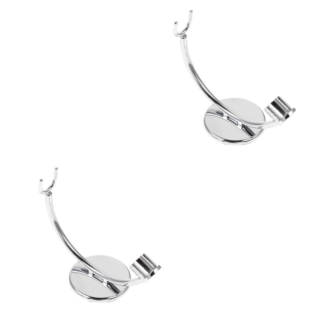 minkissy 2 Pcs Men's Razor Stand Wall Mount Razor Holder Beard Care Practical Bathroom Organizer