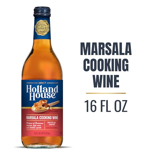 Image of Holland House Marsala Cooking Wine, Ideal for Cooking, Roasting and Marinating, 16 FL OZ (Pack of 4)