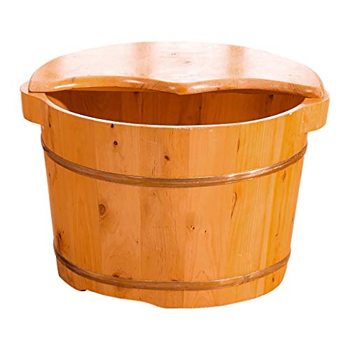 Wood Foot Bath Barrel, Sauna Bucket,Pure Wood Bathtub Bucket,Handmade,Sauna Accessories For Footbath Tubs,Foot Relaxing Bath Barrel Present