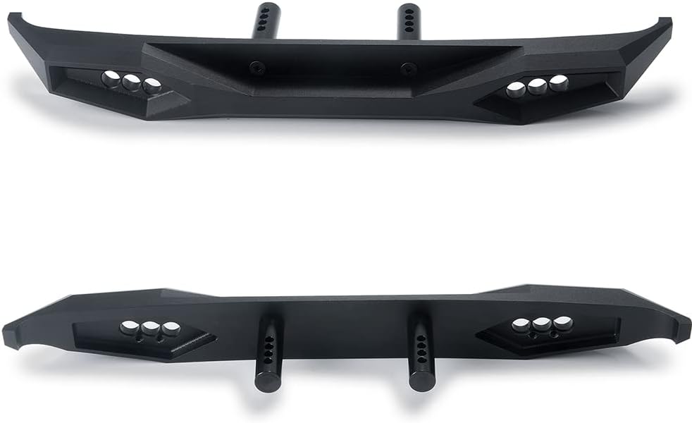 RC Front Rear Bumper with LED Light for 1/6 Axial SCX6 AXI05000 JLU RC Rock Crawler Buggy Car (Rear)