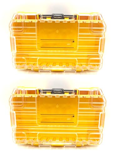 Pack of 2 DT70801 Parts Storage Box DT70801-QZ 150 * 95 * 45mm Yellow Screwdriver bit Part Storage Box Parts Assembly for Dewalt Replacement Accessories