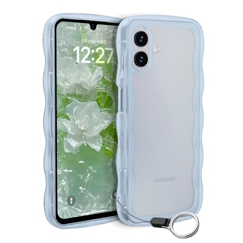 Yochin Galaxy A25 SC-53F ��p�X�}�z�P�[�X �����g��f�U�C�� TPU �f�� �y�ʑϏՌ� �X�g���b�v�t�� ���炵���t�@�b�V�����f�U�C�� ����₷���ی�P�[�X�i�u���[�j