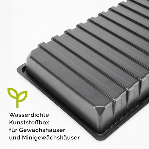 Garronda Anzucht Schale Pflanzschale Gewächshaus Anzuchtplatte Anzuchtschale Keimschale, Ideal für Pflanzen, Anzuchten… – Ansicht 3
