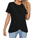 PTLLEND Tshirts Damen GröS Damen Mini Hemdverlängerungen Adjustable Layering Fake Top Unterer Saum All-Match Einstellbare Schichtung Fake Top Lower Sweep Shirt Extender Saum Shirt Extender Oberteil