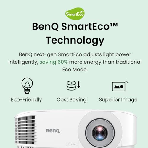Image of BenQ MW560C WXGA Business Projector for meeting rooms 4000 Lumens | 4000 Lumens, 20,000:1 Contrast, HDMI & VGA, Auto Keystone, SmartEco Technology, Meeting Room Ready, 3 yr warranty