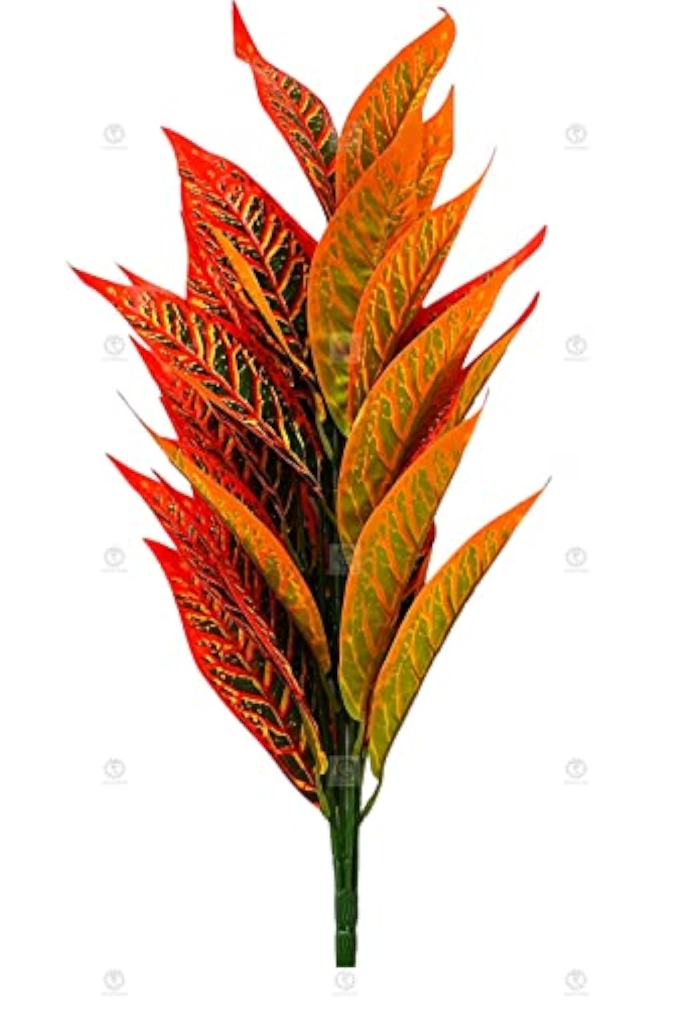 Artificial Croton Plant, Indoor and Outdoor Decor