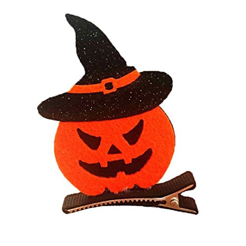 Preisvergleich Produktbild Bangle009 Haarklammer für Halloween, Kürbis, Geist, Hexenhut, Fledermaus 1#
