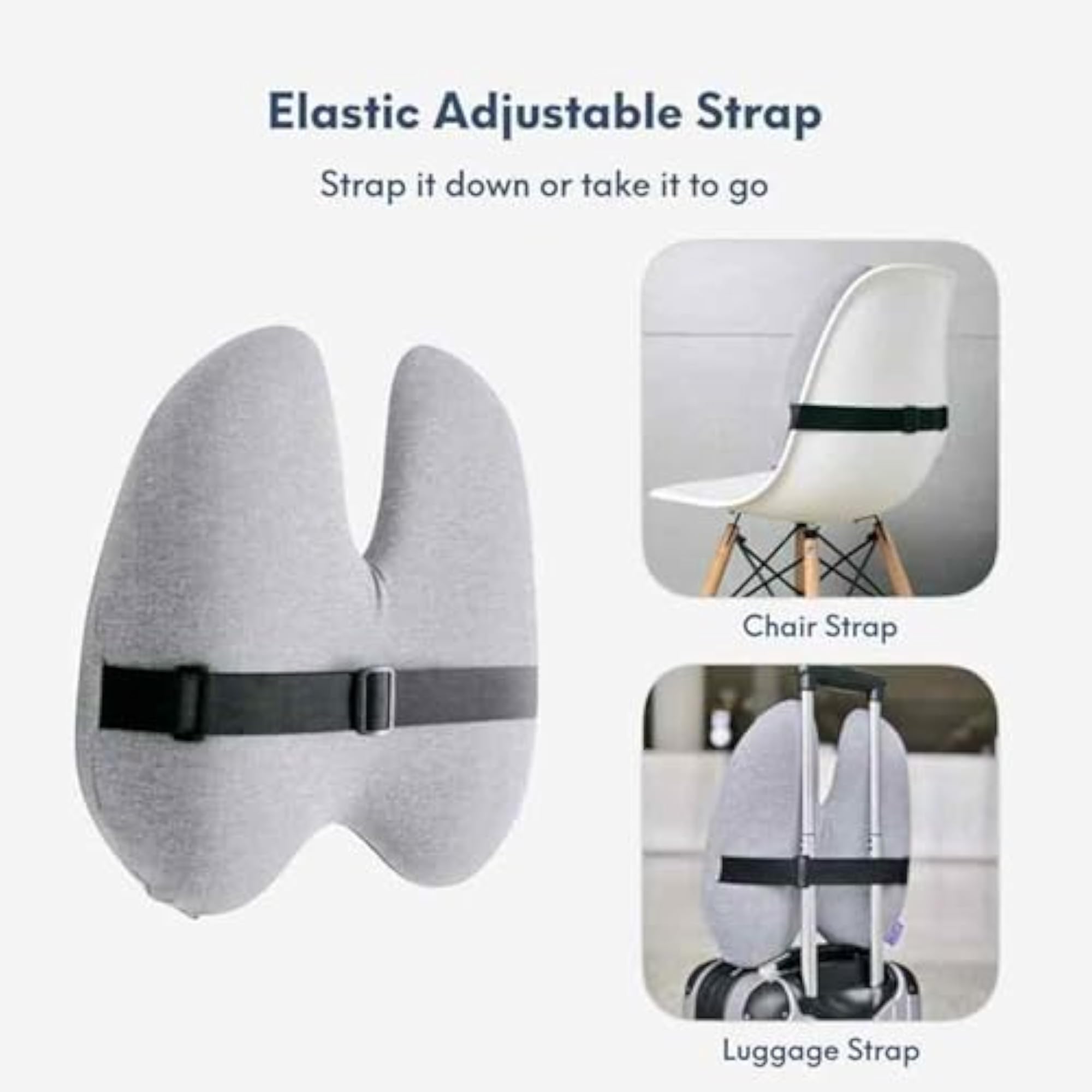 Ergonomic Back Support High Density for Chair, Orthopedic Cushion