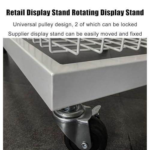 Estante expositor ajustable para eventos y salas de exposiciones con tres niveles 5