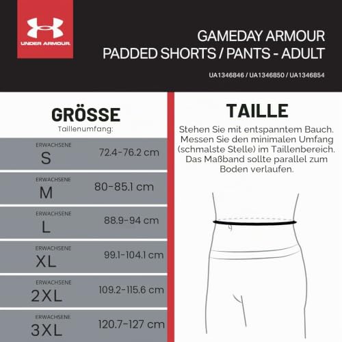Under Armour Unisex Gameday Armour Pro Fußballhose, Weiss/opulenter Garten, X-Large