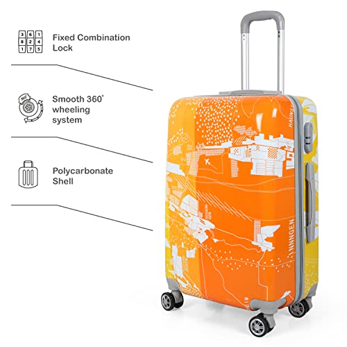 Image of Polo Class 2Pc Set Trolley Bag (20 /24 inch) - Orange