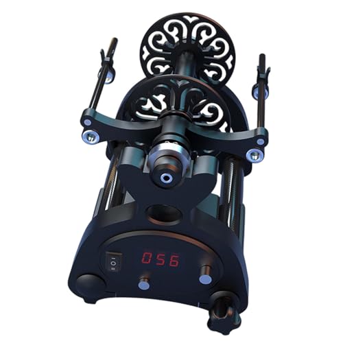 SM SunniMix Speed Spinning Machine Household Yarn Winding Tool Adjustable Sturdy Handmade Wool Yarn Spinner Mini Electric Spinning Wheel, Black