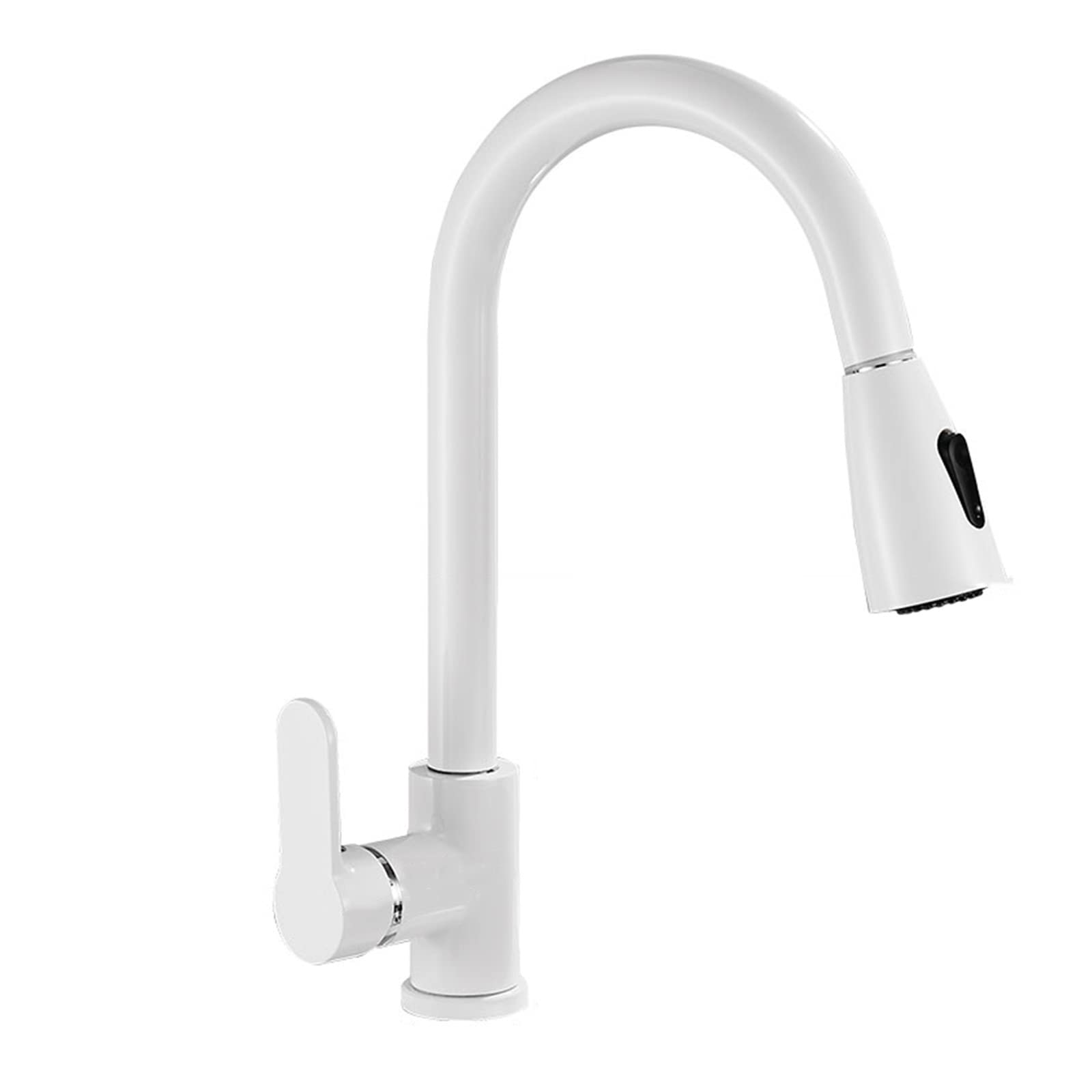 Mitigeur évier blanc rétractable pour une cuisine moderne