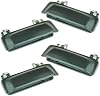 Manija de Puerta de Auto Exterior Delantera Trasera Izquierda Derecha 4 Piezas Negro para Pintar a Juego para Ford para Explorer 1998-2001 para Explorer Sport Trac 2001-2005 FO1310117 16850561 2