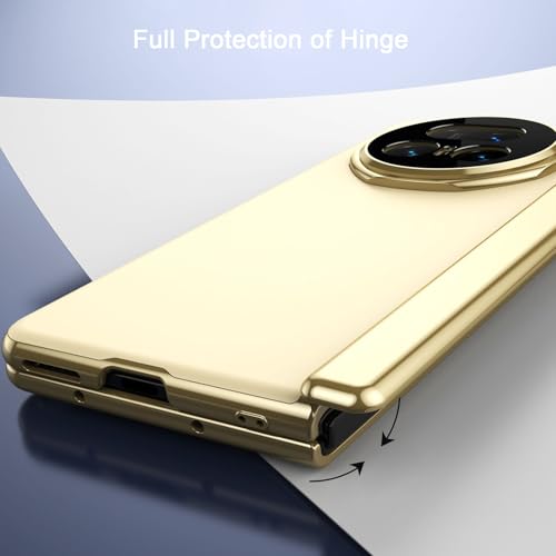 Coque Honor Magic V6 rigide protection intégrale charnière or et chrome - 6