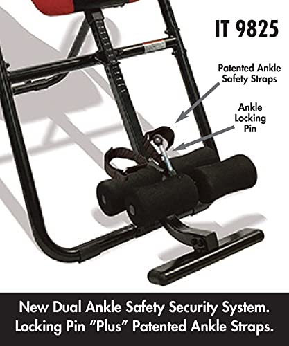 Body Vision It9825 Premium Inversion Table With Removable Head Pillow & Lumbar Support Pad, - Heavy Duty - Up To 250 Lbs., Gray #TOP4