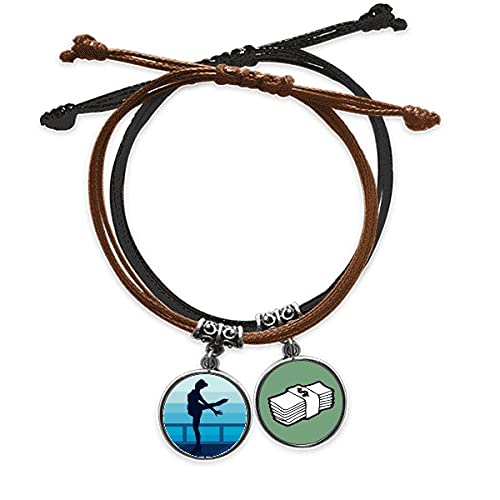 Pulsera de cuero de patinaje invernal para lucir en tu look deportivo diario