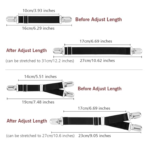 Leoparts Thigh Garter Belt Plus Size Y/I Style Unisex Elastic Adjustable Shirt Stays Holder Socks Fastener Suspender2