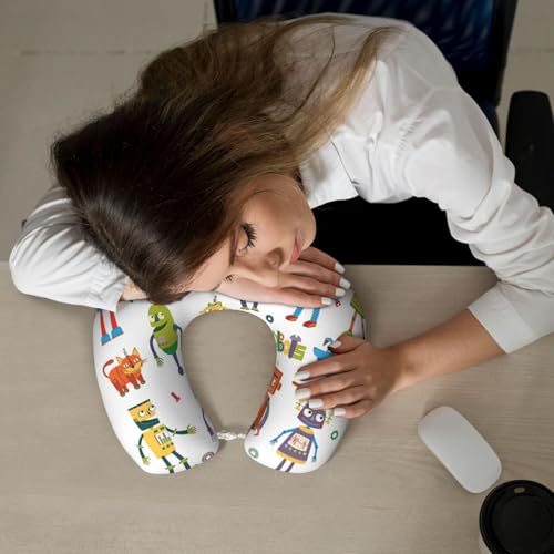 Almohada de poliéster negra para cuello y hombros miniatura 7