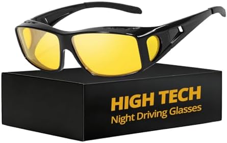 Myiaur High Tech Night Driving Glasses| Fit Over Design| Advanced...