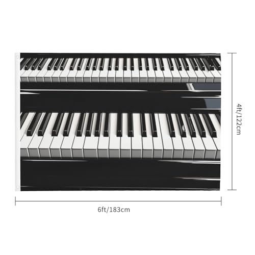 Drapeau de jardin touches de piano double face avec œillets - 2