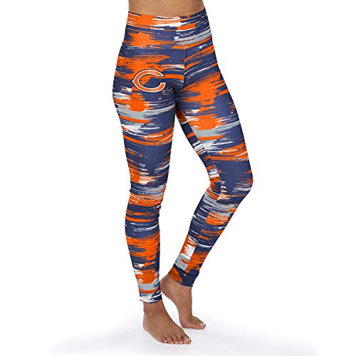 Officially Licensed Zubaz Women s NFL NFL Women s Paint Legging, Chicago Bears, Size Medium