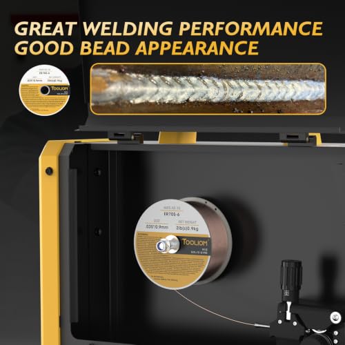 Image of TOOLIOM ER70S-6 0.035 inch Mild Steel MIG Welding Wire 2LB | High manganese & silicon for strong welds, minimal spatter, smooth feeding