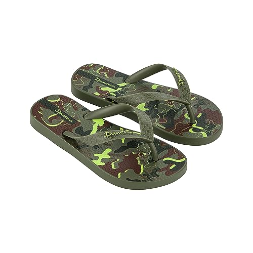 Ipanema Chanclas Temas XIV para niños unisex, Verde Marrón, 38 EU