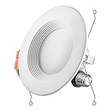 Otronics 5/6 inch Dimmable LED Recessed Lighting Fixture,15W(100w Replacement) 1100 Lumens(CRI93)Daylight White 5000k,LED Downlight Retrofit Kit,ENERGY STAR Ul-listed