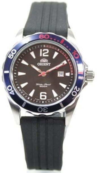 Orient FSZ3V003B0 - Orologio da donna al quarzo, con data, colore: nero e  caucciù, cinghie : Amazon.it: Orologi