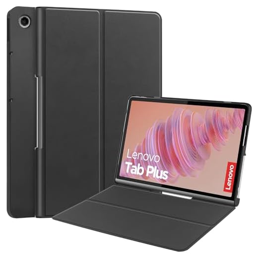 ProCase Hülle für 11.5'' Lenovo Tab Plus 2024, Schutzhülle Case Smart Cover- Schwarz