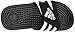 adidas Unisex-Kid's Adissage Slide, Black/White/Black, 6 M US Big Kid