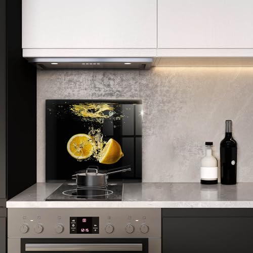 Planche à découper robuste Wallfluent Cuisson Résistance 60x52cm décor agrume vitaminé
