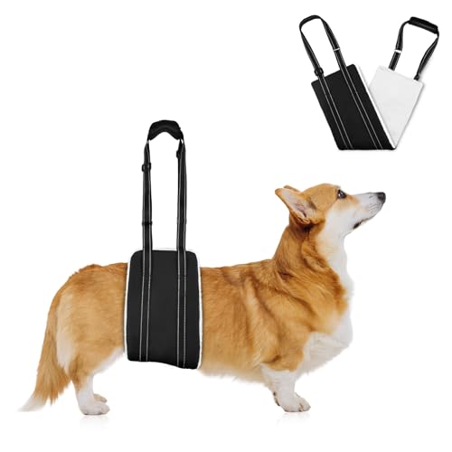Dog Mobility Aids Support Sling For Back Legs,Lifting Sling for Pets with Handle,Adjustable Lifting Harness for Old Dog,Weak Rear Legs,with Injuries,Disabilities(For Small Dog)