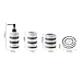 Wash Set Ceramics Five Piece Soap Box Gargle Cup Bottle Toothbrush Holder Bathroom Decor