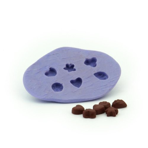 MyTinyWorld Dolls House Miniature 6 Piece Mixed Shape Chocolates Mould