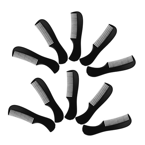 SOESFOUFU Men's Beard Comb Set 10pcs Mini Combs for Hair Styling Pocket-sized Plastic Beard Brush