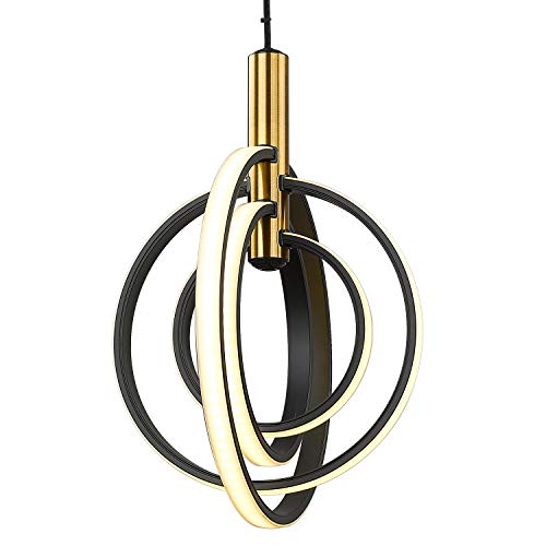 Up To 60% OFF Globe Chandelier - VICNIE Hanging Light Fixture with Adjustable Hanging Cord, LED 3000K Warm Light Dimmable ETL Listed with Brushed Brass and Matt Black Finish Greatest Product Globe Chandelier - VICNIE Hanging Light Fixture with Adjustable Hanging Cord, LED 3000K Warm Light Dimmable ETL Listed with Brushed Brass and Matt Black Finish