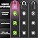 Fingerprint Padlock eLinkSmart Gym Locker Lock for Girls Women with Phone App iOS Watch Metal Keyless Combination Locks for School Sports Locker Toolbox Hasp Storage Pink