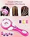 Marbe Electric Ceramic Hair Braider,Hair Styling DIY Convenient Twist Braid Hair Braiding Tool for Girl's Headdress Pink