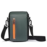 S-ZONE Camera Crossbody Sling Bag Waterproof Nylon Shockproof Padded DSLR SLR Protection Case for Mirrorless Lens Cable