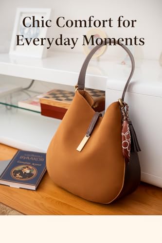Brown Vegan Suede Hobo Bag- Elegant Shoulder Tote& Crossbody Handbag With Trendy Keychain Gift2