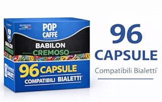POP CAFFÈ 96 Capsule Compatibili Bialetti – Miscela Cremoso Intenso e Vellutato – Crema Densa e Persistente – Compatibili con Macchine Bialetti di Ultima Generazione