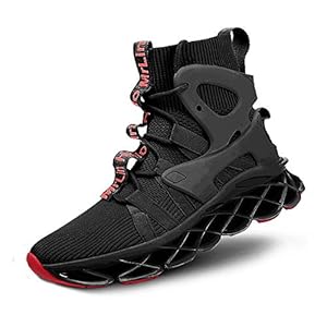 Hello MrLin Men’s Running Shoes Slip On Athletic Blade Sock Sneakers Hip Hop Tennis Fashion