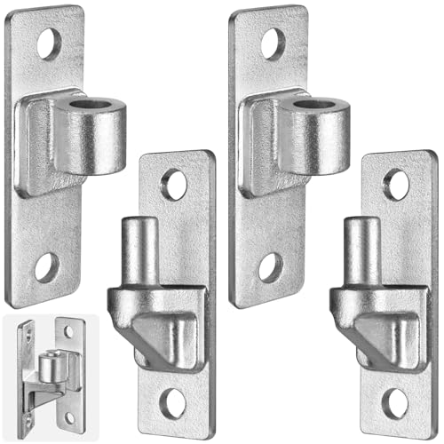 Image of Insaga Wall Mount Gate Hinges Heavy Duty (2Pack), Hot-Dip Galvanized Steel, 600LB Load Capacity, Universal Fit for Wood, Concrete & Brick Posts, Outdoor Farm Fence Gate Hardware Kit (4.9 inchx1.5 inch)