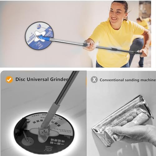 Lixadeira de poste de drywall, lixadeira circular de 76 a 201 cm com haste de extensão ajustável, li