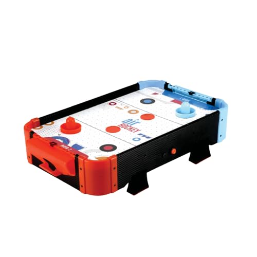 Image of Large Air Hockey with Stand|Plug & Play Tabletop Game with 2 Strikers & 4 Pucks|Smooth Airflow,Sturdy Wooden Build|Family Arcade Game for Kids & Adults |Indoor Games