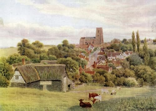 Toile murale église sur Kersey Suffolk Alfred Robert Quinton pour habiller un mur vide